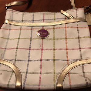 Coach Plaid Limited Edition Crossbody Purse